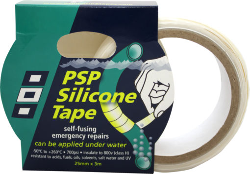 PSP Self Fusing Silicontape 25 mm hvit