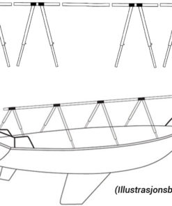 1852 Dekkstativ i aluminium m/bag 9 m