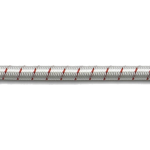 Robline Strikk(ShockCord)hvit/rød 10mm 100m