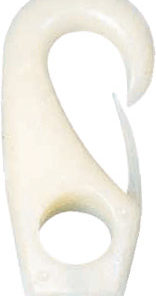 Nylonkrok 4 mm Hvit