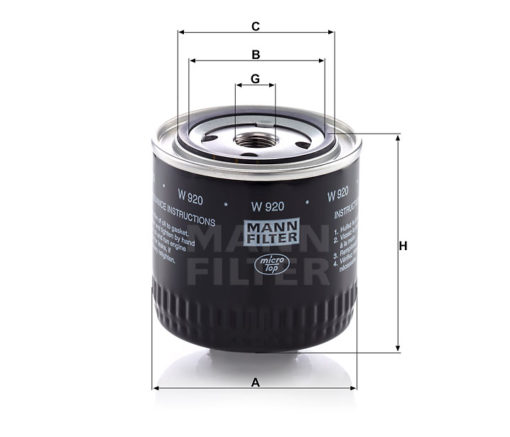 Oljefilter Mann W 920