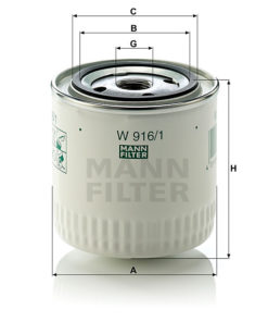 Oljefilter Mann W 916/1