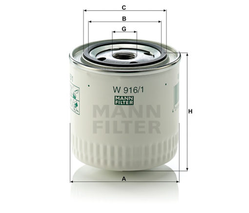 Oljefilter Mann W 916/1