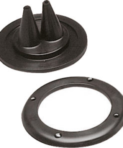 Kabelgjennomføring dobbel sort 105 mm