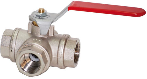 Kuleventil 3-veis 3/4" messing