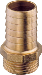 Slangekopling han messing 2" x 50 mm