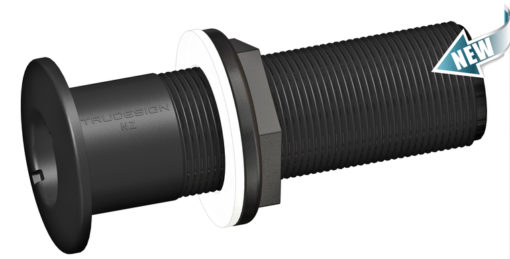 Skroggjennomføring kompositt lang 1 1/4" BSP Hvit