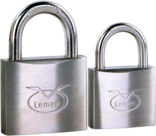 Lemen Hengelås Stainless steel SS40 Lang bøyle