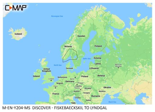 C-Map Discover Fiskebäckskil til Lyngdal