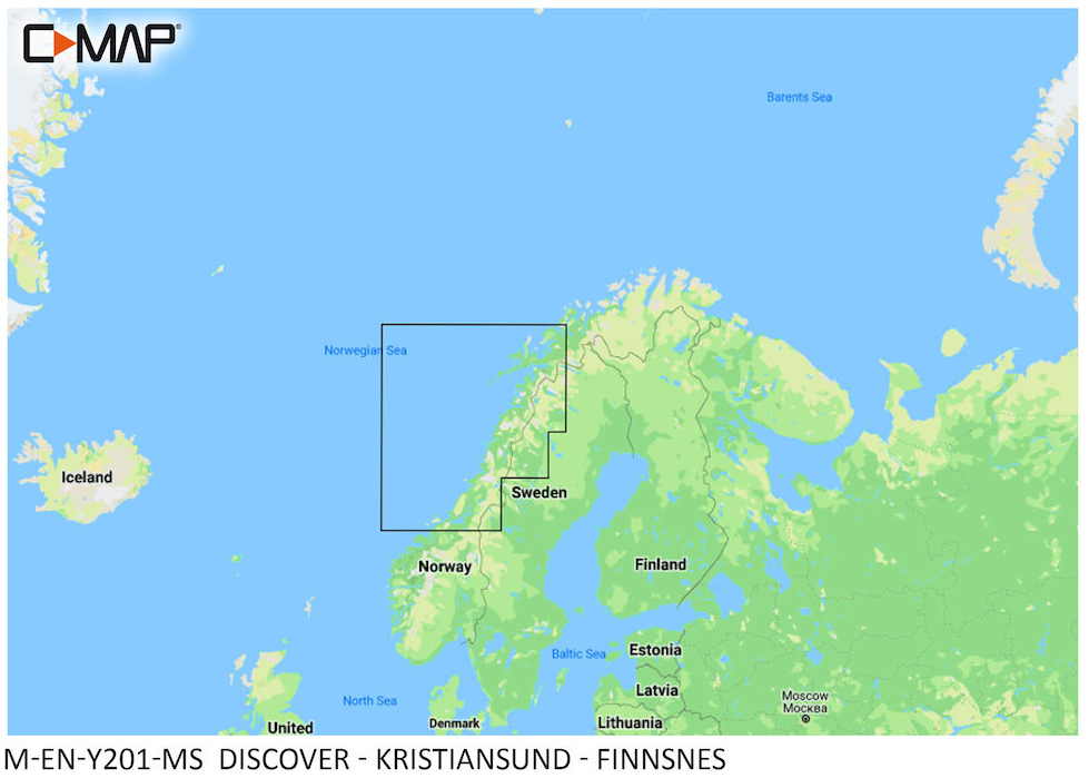 C-Map Discover Kristiansund til Finnsnes