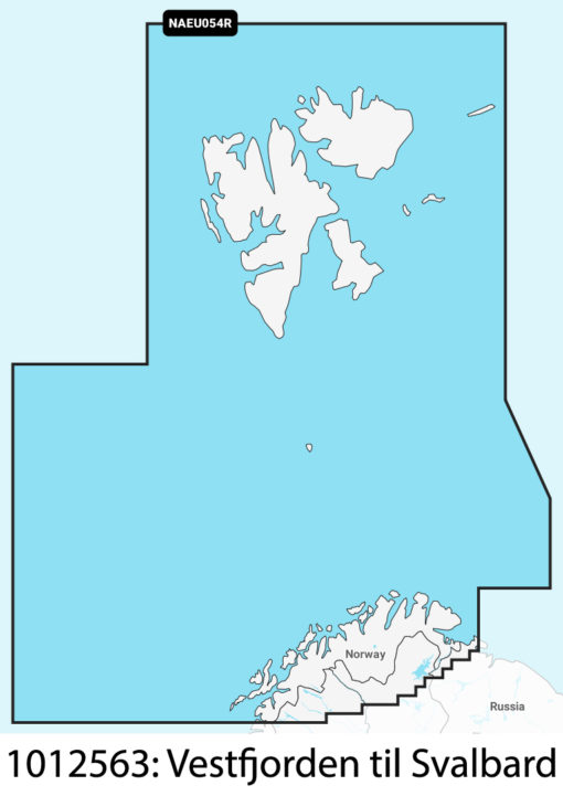 Navionics+ Regular Norge, Vestfjorden til Svalbard