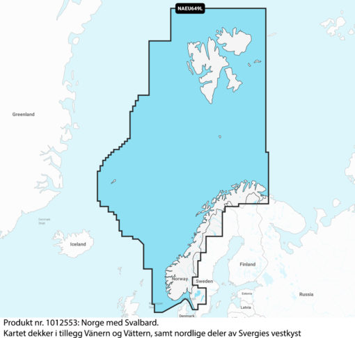 Navionics+ Large, Hele Norge, EU649L, NAEU649L