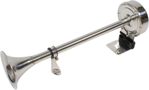 Trompethorn, syrefast, enkelt 12v