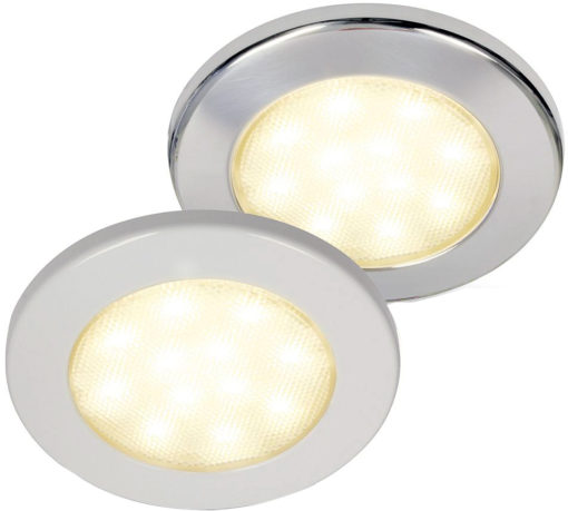 Hella Euroled Downlight 115 mm polert stål