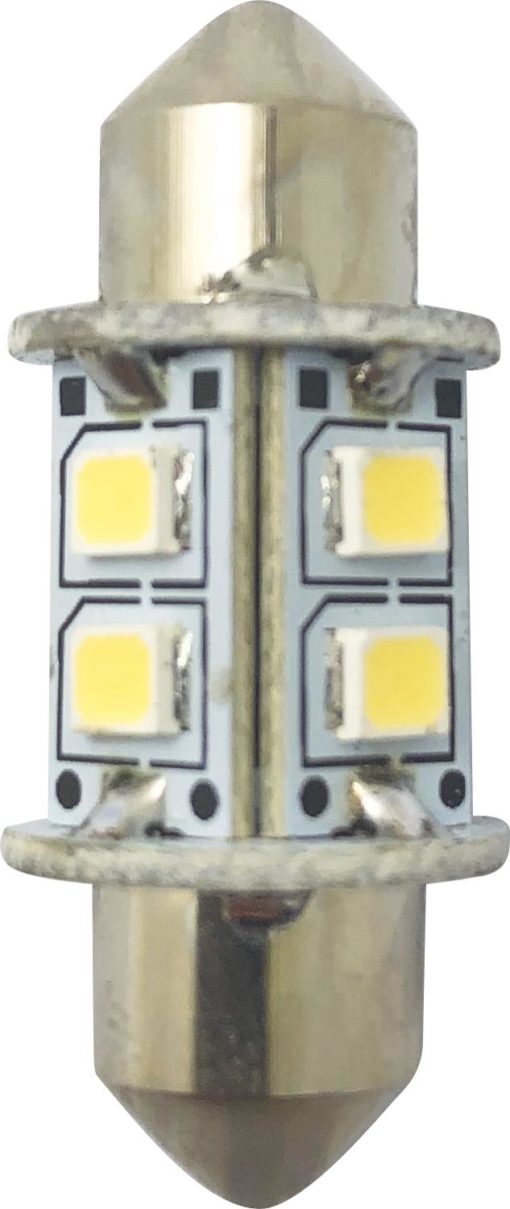 1852 LED lanternepære festoon 31 mm hvit 2-pk