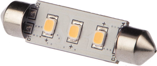 LED pinol pære 37mm 10-35VDC 0,6/5 W