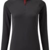 Gill UV Tec Women's LS Zip Tee Charcoal 10 (36)