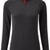 Gill UV Tec Women's LS Zip Tee Charcoal 12 (38)