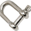 D-sjakkel, rett, 12mm, syrefast