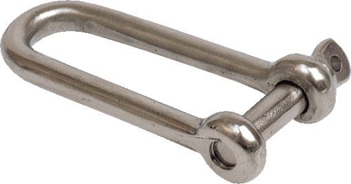 D-sjakkel, lang, 4mm, syrefast