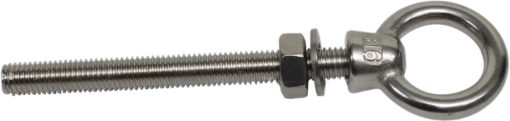 Øyebolt m/flens, 6 x 60 mm, rustfri