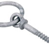 Øyebolt m/gjenger og ring, 6 x 60 mm