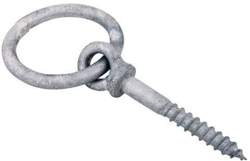 Øyebolt m/gjenger og ring, 6 x 60 mm