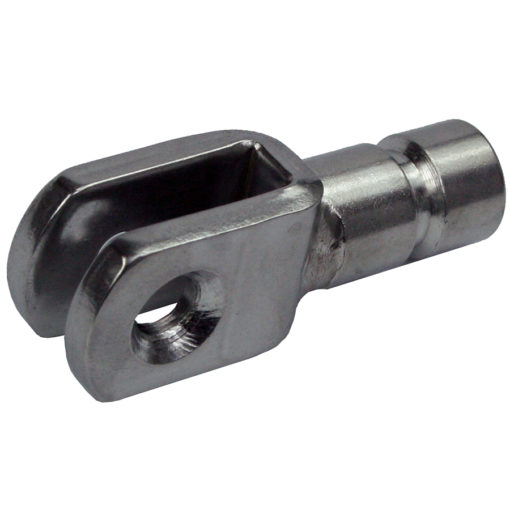 Kalesjebeslag syrefast gaffelbolt 17,5/22 mm