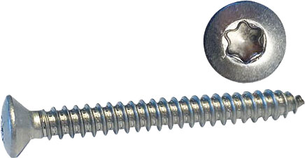 Skrue linsehode 3,5x25 a4 Torx din 9479-4, 20 stk