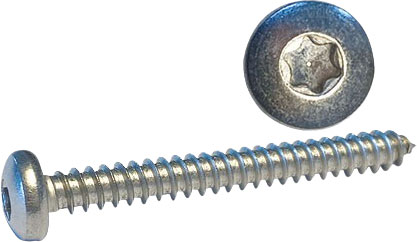 Skrue panhode 3,5x13 a4 Torx din 9477-4, 20 stk