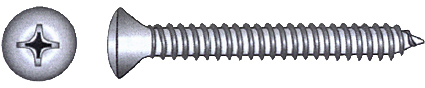 Plateskrue A4 DIN 7983, 4,8 x 13 mm, 10 stk