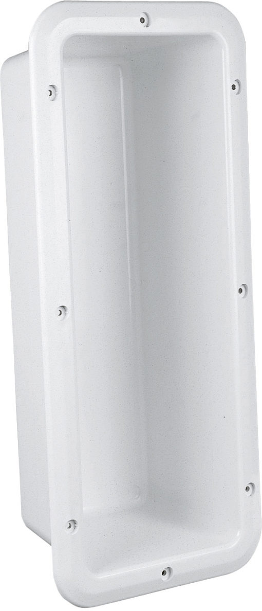 Boks for brannslukker, åpen, 2 kg, hvit