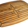 Bordplate, Nautic Star, halvelipse 58 x 93 cm