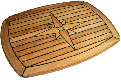 Bordplate, Nautic Star, halvelipse 58 x 93 cm