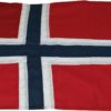 Norsk båtflagg polyester 100 cm