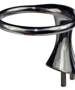 Glass/flaskeholder, toppmontert m/bolt, enkel, syrefast