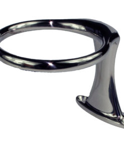 Glass/flaskeholder, toppmontert m/skruehull, enkel, syrefast