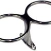 Glass/flaskeholder, toppmont. m/skruehull, dobbel, syrefast