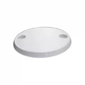 Rund bordplate i ABS med 2 integrerte kopp/flaskeholdere  ø 610MM