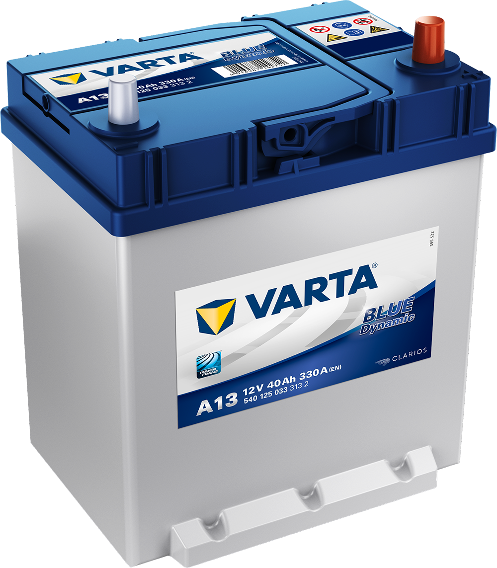 VARTA Blue Dynamic Batteri 12V 40AH 330CCA (187x127x200/227mm) +høyre A13