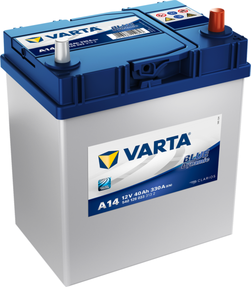 VARTA Blue Dynamic Batteri 12V 40AH 330CCA (187x127x200/227mm) +høyre A14