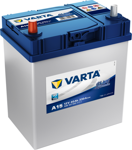 VARTA Blue Dynamic Batteri 12V 40AH 330CCA (187x127x200/227) +venstre A15