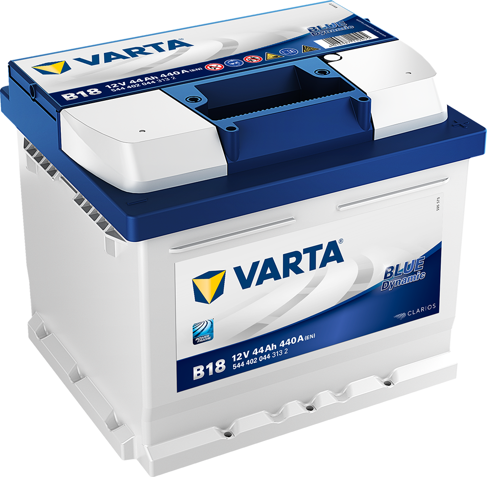 VARTA Blue Dynamic Batteri 12V 44AH 440CCA (207x175x175/175mm) +høyre B18