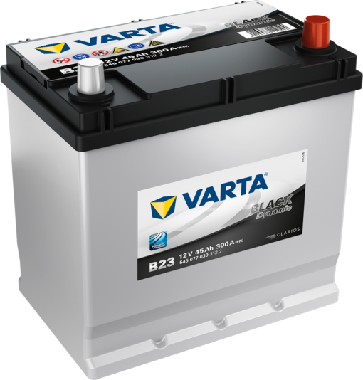 VARTA Black Dynamic Batteri 12V 45AH 300CCA (219x135x200/225mm) +høyre B23