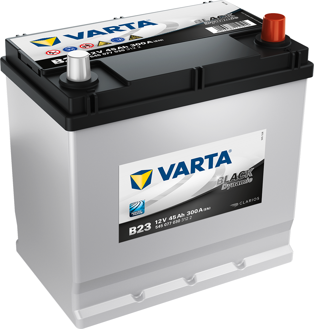 VARTA Black Dynamic Batteri 12V 45AH 300CCA (219x135x200/225mm) +høyre B23