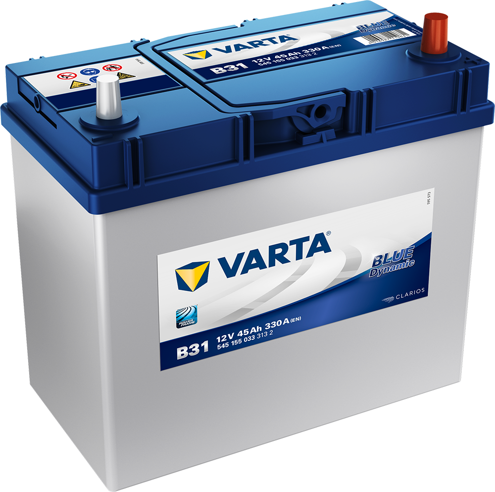 VARTA Blue Dynamic Batteri 12V 45AH 330CCA (238x129x200/227mm) +høyre B31