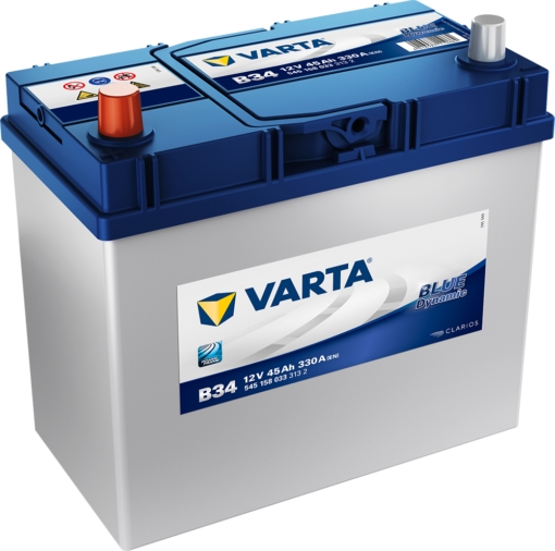 VARTA Blue Dynamic Batteri 12V 45AH 330CCA (238x129x200/227mm) +venstre B34