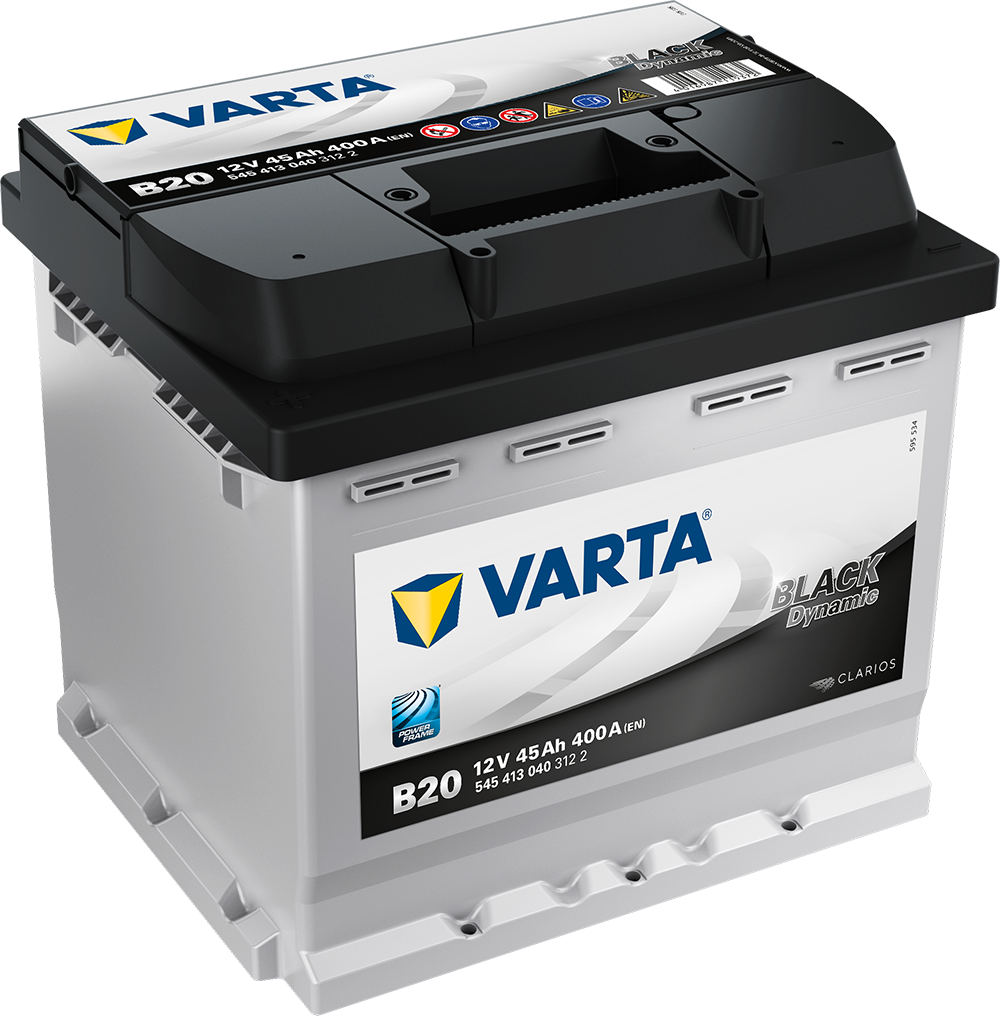 VARTA Black Dynamic Batteri 12V 45AH 400CCA (207x175x190/190mm) +venstre B20