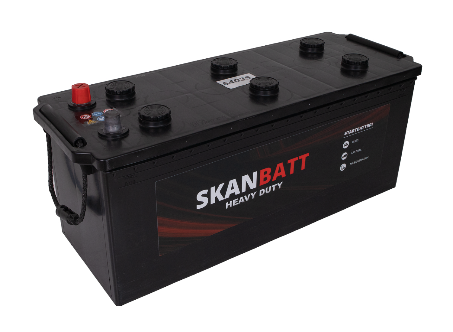 SKANBATT Heavy Duty 12V 140AH 800CCA (513x189x223mm) +venstre