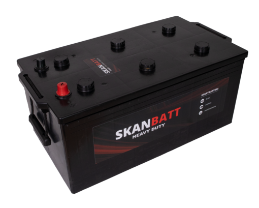 SKANBATT Startbatteri 12V 220AH 1200CCA (514x275x220/240mm) +høyre